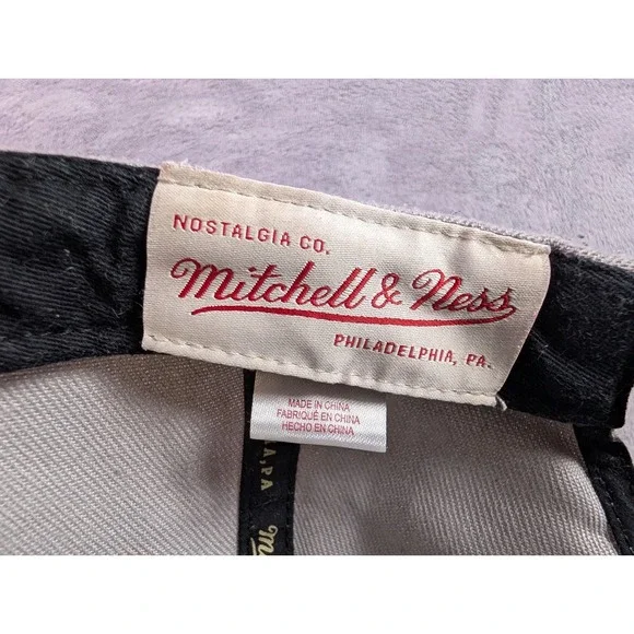 Mitchell & Ness San Antonio Spurs 2007 NBA Finals Snapback Hat Grey Black Mens - Picture 7 of 7